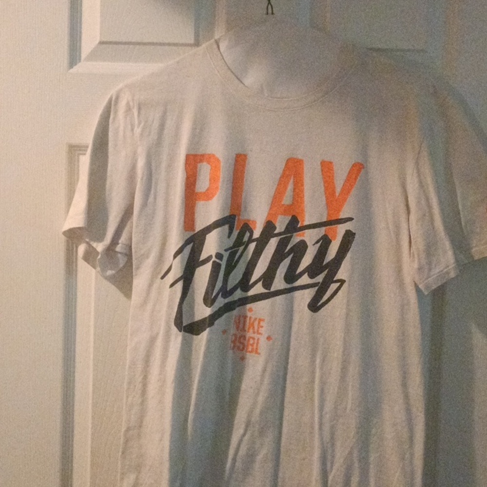 White Nike tee